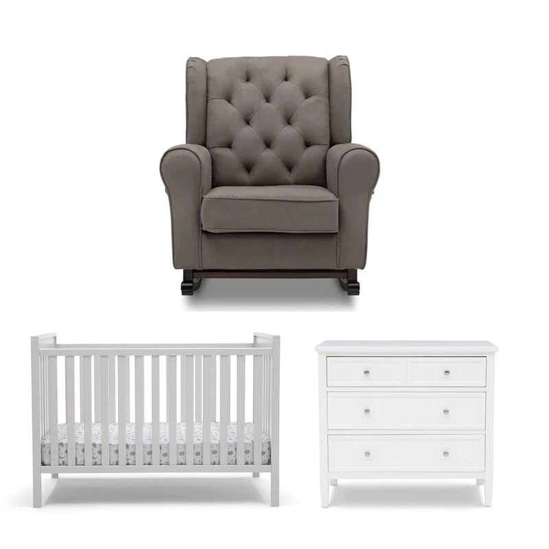 Delta children emma best sale tufted nursery rocking chair