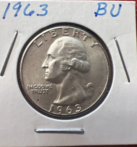 1963 25C Washington Quarter BU Silver
