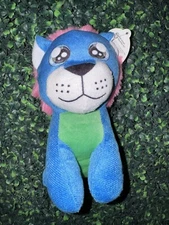A&A GLOBAL INDUSTRIES PLUSH STUFFED ANIMAL | BLUE LION WITH PINK FUR