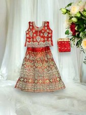 Traditional Girls Lehenga Choli Set   Ethnic Wear for Kids-012