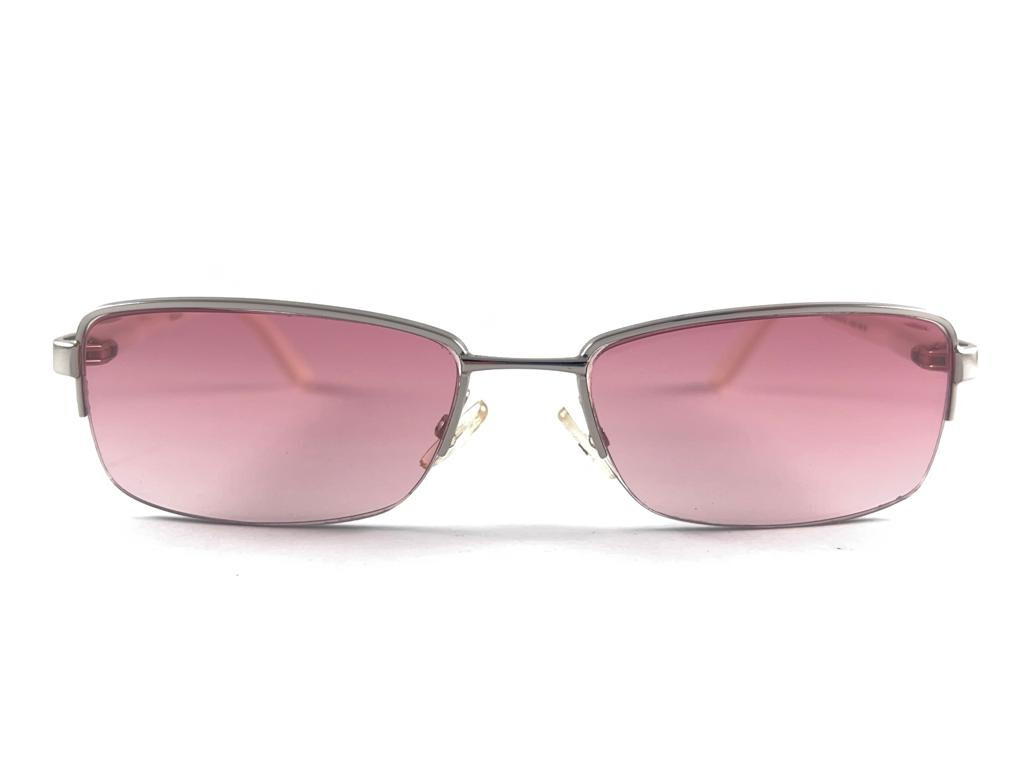 VINTAGE CHRISTIAN DIOR CD3697 SLEEK SILVER FRAME 2000'S SUNGLASSES