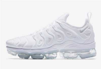 Nike Air VaporMax Plus Triple White Pure Platinum Men's Sneakers