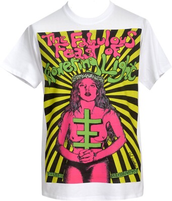 Psychic TV Herren T-Shirt Thee Fabulous Feast Of Flowering Light Val Denham Punk