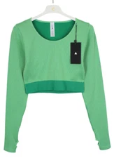 VITALITY The Nova T-Shirt Women's MEDIUM Long Sleeve Green Thumb Holes Pullover