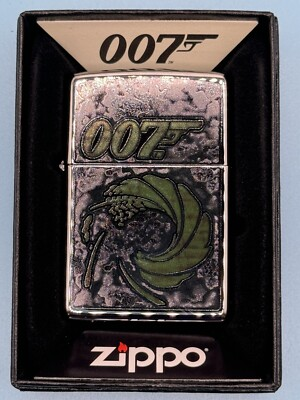#ad #ad James Bond 007 Gun Barrel High Polish Chrome Zippo Lighter NEW $38.95