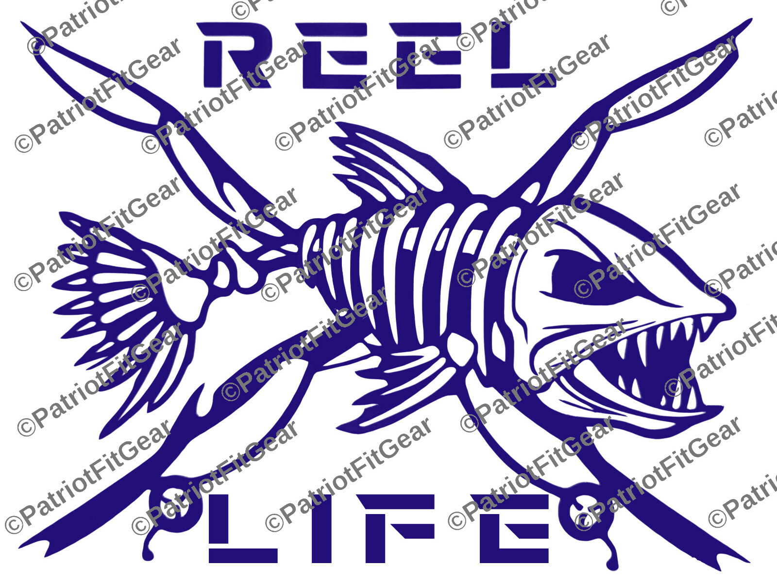Reel Life,Fear No Fish,12"x9",Fish On,River Life,Fishing,Ang