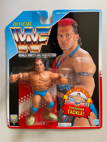 WWF Hasbro Tatanka Wrestling Figure WWE Vintage...