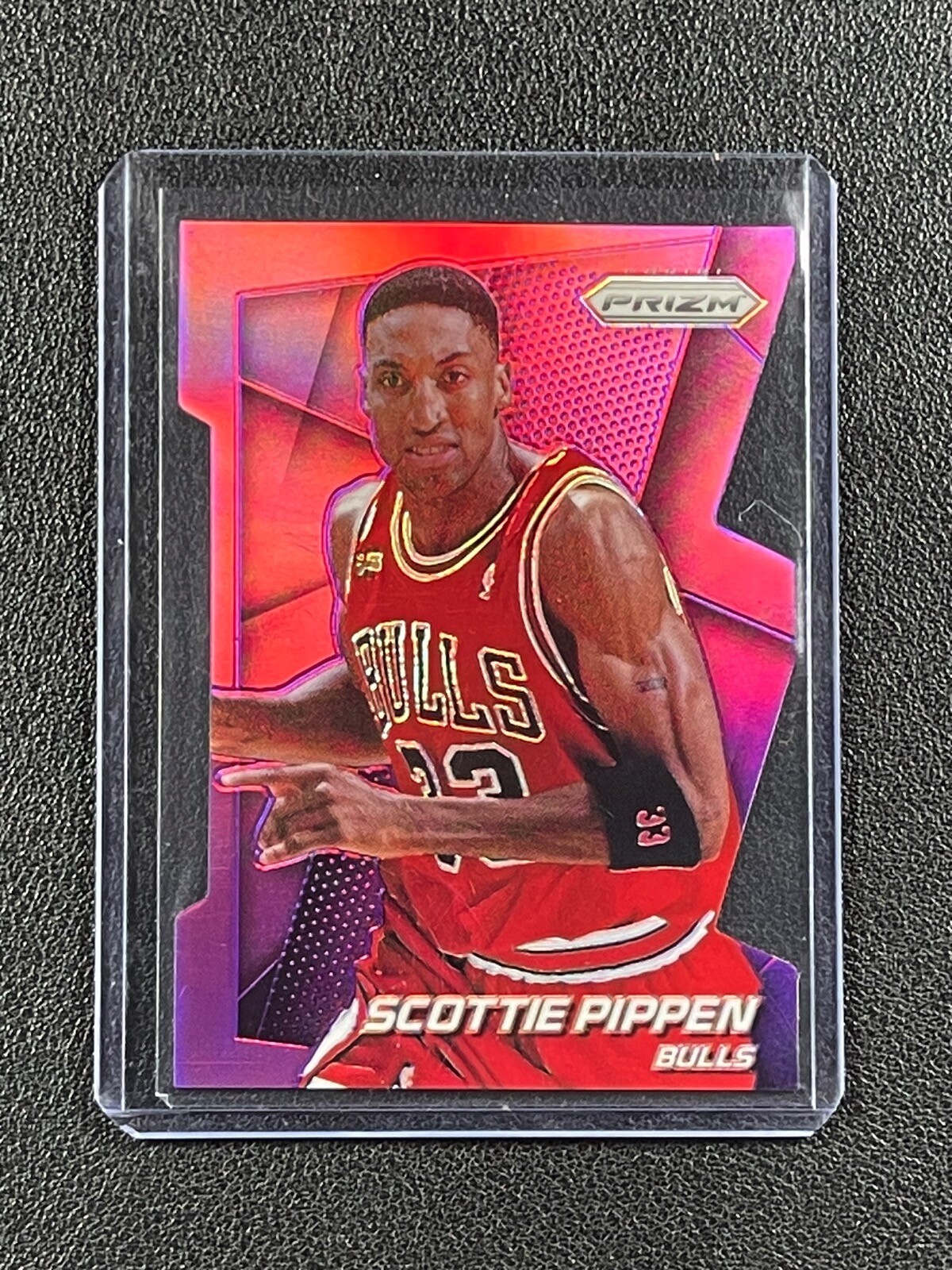 SCOTTIE PIPPEN 2014-15 PANINI PRIZM #218 DIE-CUT PURPLE PRIZMS 102/139