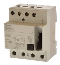 Siemens 5SM3642-6 Fi Schalter 25/0,3  300mA 4polig
