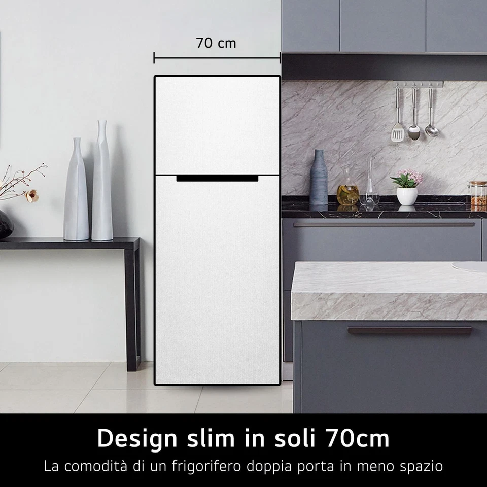 Lg Frigorifero Doppia Porta 493 Litri Classe E No Frost Argento GTBV44PYBK - Immagine 3 di 4