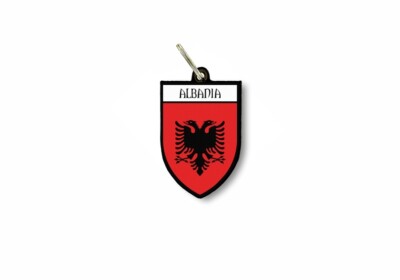 Schlüsselanhänger Schlüssel Flagge Sammlung Rathaus Wappen Albanien Albania