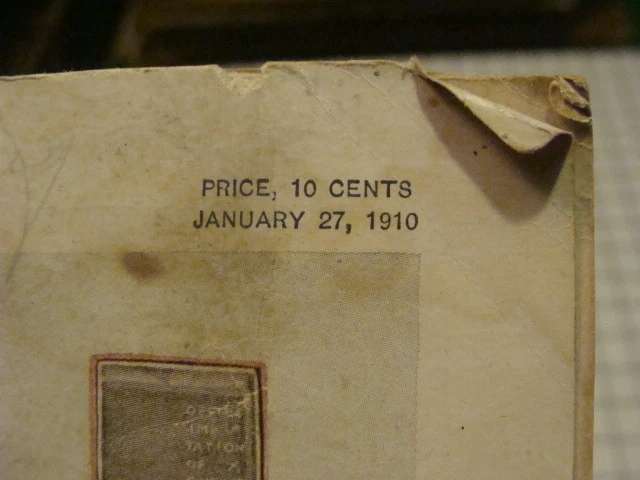 original JAN 27, 1910 --- LIFE --- w C Coles cover art, #1422 PALL MALL b cover - Image 2 of 4