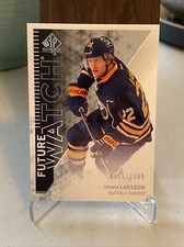 2013-14 SP AUTHENTIC FUTURE WATCH Johan Larsson Rookie #/1299 Buffalo Sabres