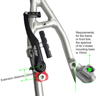 Mi Xim V Brake Extender Cycling Accessories Aluminum Alloy for Folding Bike Kits