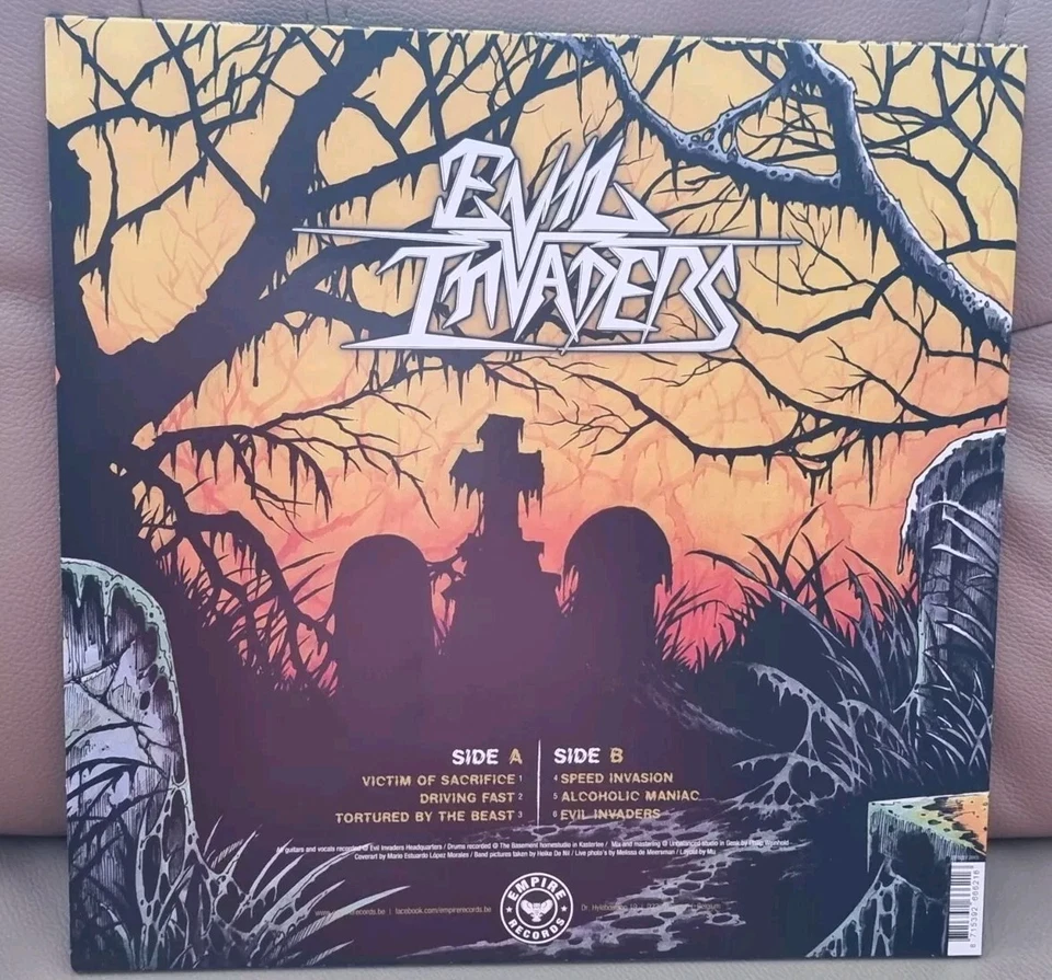 EVIL INVADERS Evil Invaders Black Vinyl, 12", EP, Reissue 2017 Trash/Speed Metal - Bild 2 von 4