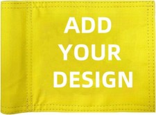 Custom 3pcs Golf Flag Personalized Mini with Tube Inset Putting Green Flag 6x8in