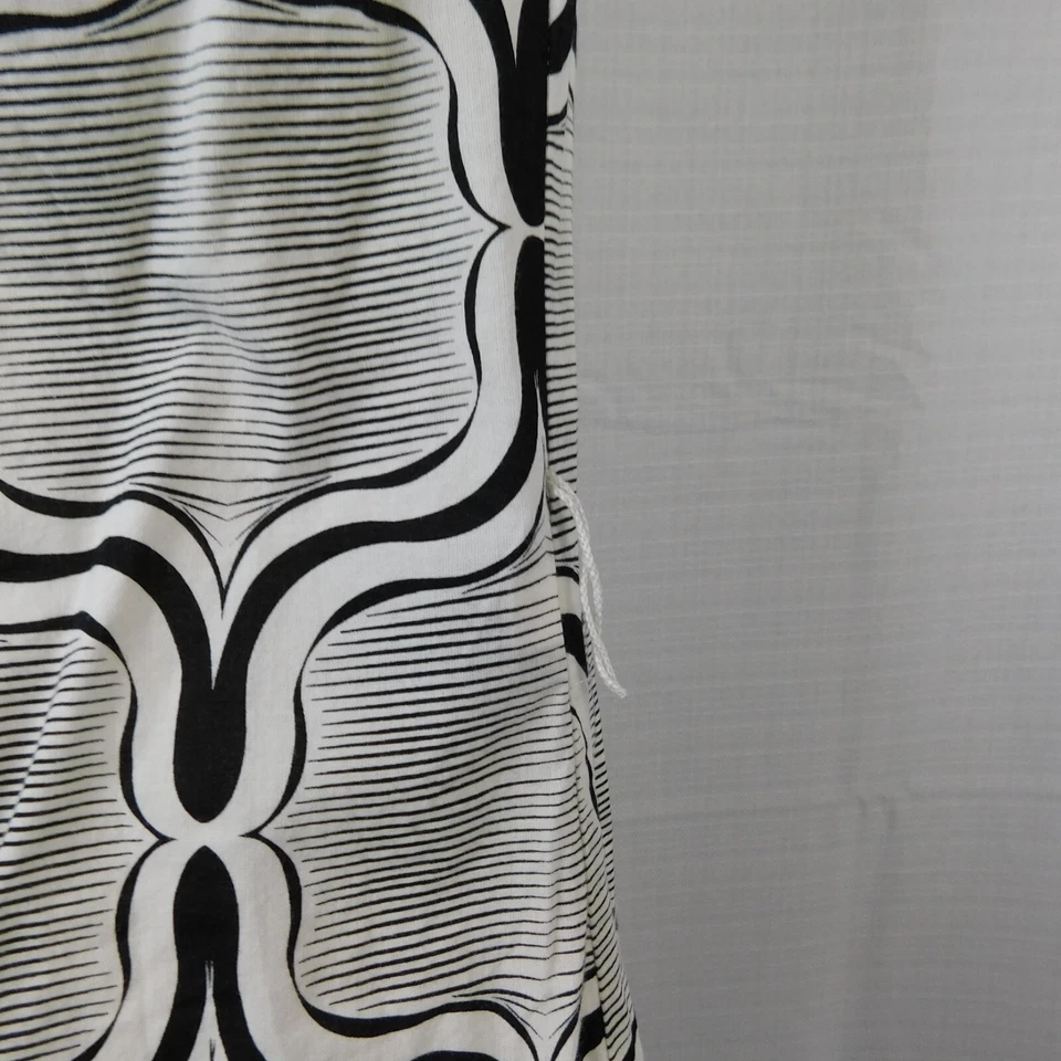 Vestido camisero Mossimo para mujer estampado abstracto con botones delanteros manga gorra - pequeño #5755 Foto 4 de 4