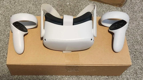 Oculus Quest 2 Meta Standalone VR Headset White, 64GB with Controllers