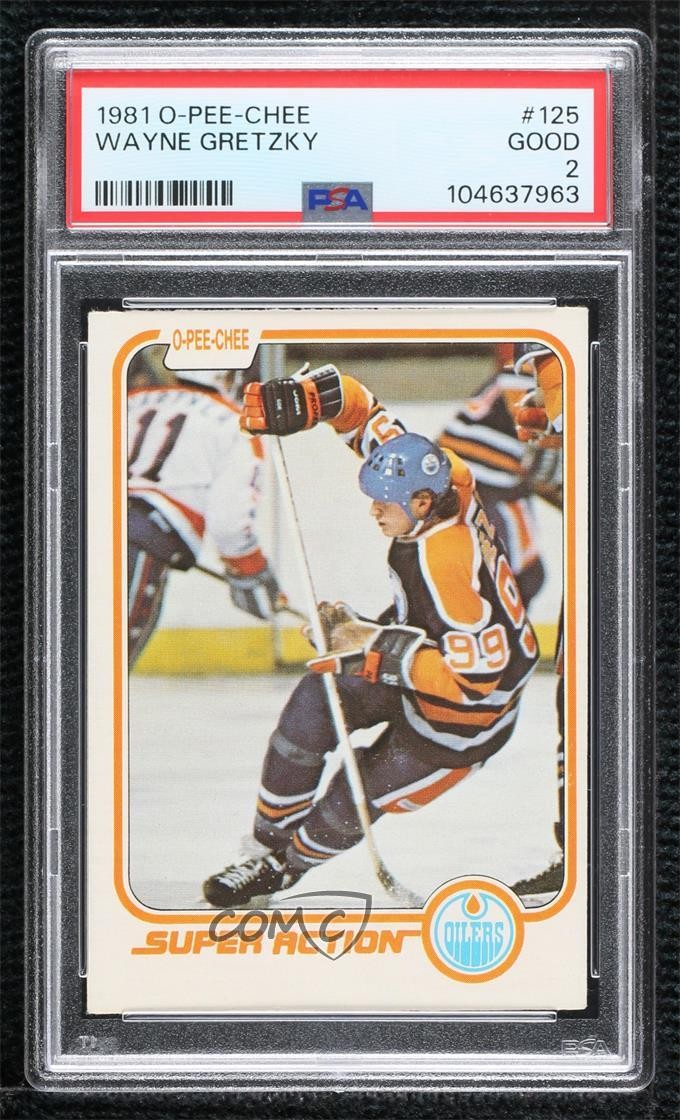 1981-82 O-Pee-Chee Wayne Gretzky #125 PSA 2 HOF 0z69