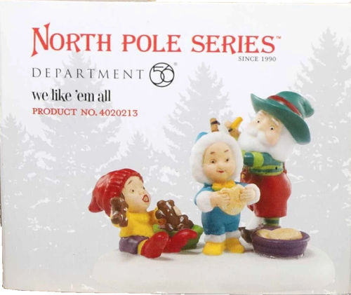 DEPT 56  North Pole Series "WE LIKE EM ALL"  NIB #4020213 - Picture 2 of 4