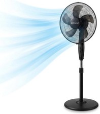 16" Pedestal Fan Round Base 3 Speed Oscillating Adjustable Stand Fan UK