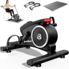 Home Under Desk Bike Pedal Exerciser Magnetic Mini Exercise Bike Arm Leg Workout