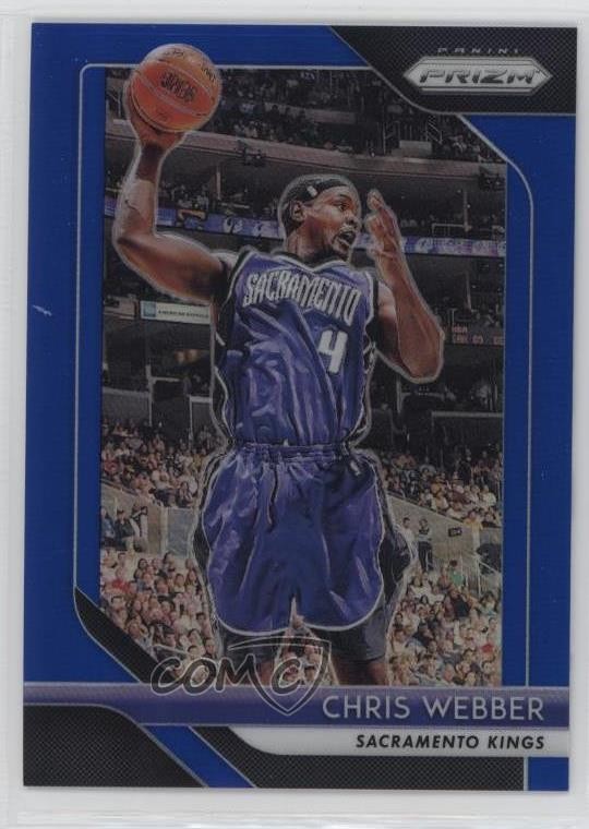 2018-19 Panini Prizm Blue Prizm 103/199 Chris Webber #165 HOF 0b4t