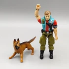 GI Joe Law & Order v1 3.75” Action Figure With Dog 1987 Hasbro ARAH Vintage