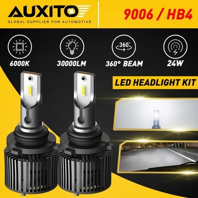 AUXITO 9006 HB4 LED Headlight Bulb Conversion Plug&Play Kit 6000K White No Error