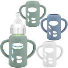 3 Pack Silicone Sleeves for 3 Count Pack of 1 , White Dark Blue Dark Green