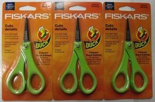 Fiskars 154110-1006 5" Duck Edition Detail Pattern Scissors Non Stick Blade 3pcs
