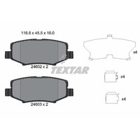 Textar BremsbeläGe Hinten FüR Jeep Wrangler III Cherokee Dodge Nitro