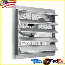20" Shutter Exhaust Fan Shop Exhaust Fan Wall-mount Aluminum Attic Colling Fan
