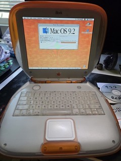 Apple iBook G3 Naranja Mandarina 12.1" I G3 Mac OS X PC Virtual Win 98 Bolsa