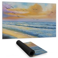 Begin Home Decor C1DM1424BXFT3R 14 x 24 in. Coastal Blue Desk Mat - Breathtak...