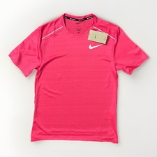 NWT Mens Size Small Nike Dri-FIT Miler Short Sleeve Running Shirt Aster Pink