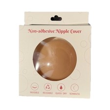 Light nude Seamless Reusable Nipple Covers for Women 8cm