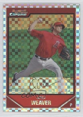 2007 Bowman Chrome X-Fractor 85/250 Jered Weaver #4 0f8