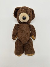 Vintage Dakin Brown Jointed Teddy Bear Plush Stuffed Animal 8" 1973 READ