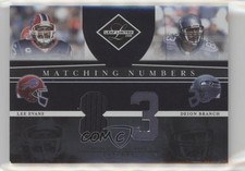 2008 Leaf Limited Matching Numbers 33/100 Lee Evans Deion Branch #MN-17 1q2