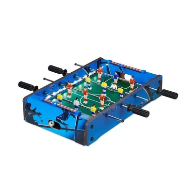 RELAXDAYS Tischkicker led Tischfußballspiel Kicker für Kinder Mini-Tischfußball 4 Spieler