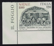 Italy Christmas Painting  Nativity  by Federico Brandani 1980 MNH SG#1701