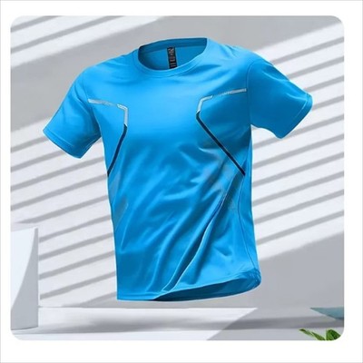 Herren T-Shirt schnelltrocknend atmungsaktiv Sport Lauf Kurzarm Outdoor