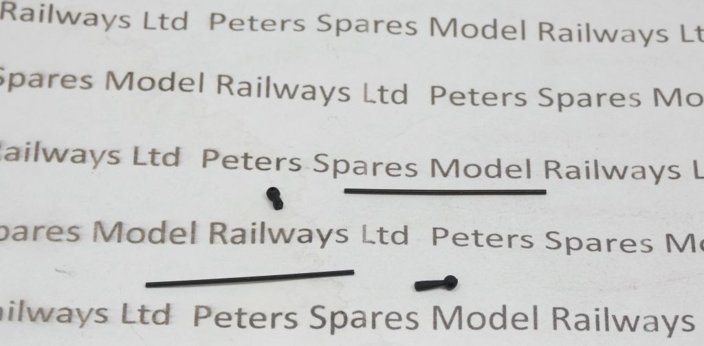 Dapol 113491 Class 08 O Gauge Gauge Handrail Front Step Black (Pair)