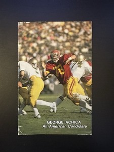 USC Southern California 1982 Football Pocket Schedule Card George Achica