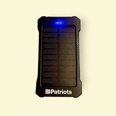 NEW 4Patriots Patriot Power Cell: Portable Solar Power Bank - 8,000 mAh Battery