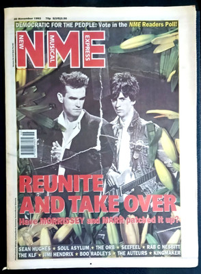 New Musical Express NME UK Nov 1993 Morrissey The Smiths Soul Asylum Near MINT