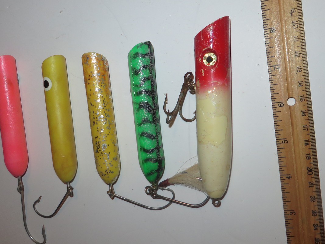 Lot of 5 Atom and similar Saltwater Popper Plugs  Various Colors - Image 4