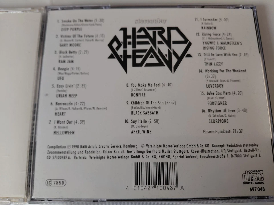 2 X CD AUDIO / STEREOPLAY Southern Rock + Hard & Heavy Paket,1990/91,ungespielt! - Bild 4 von 4