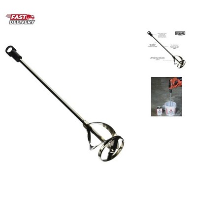 Paint and Mud Mixer for Drill - Mixes 1 to 3 Gallons - 15 3/4'' Length - 5/16''...